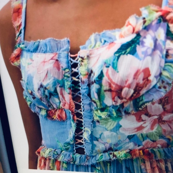 Zimmermann Bellitude Corset Jumpsuit Floral - Picture 9 of 11